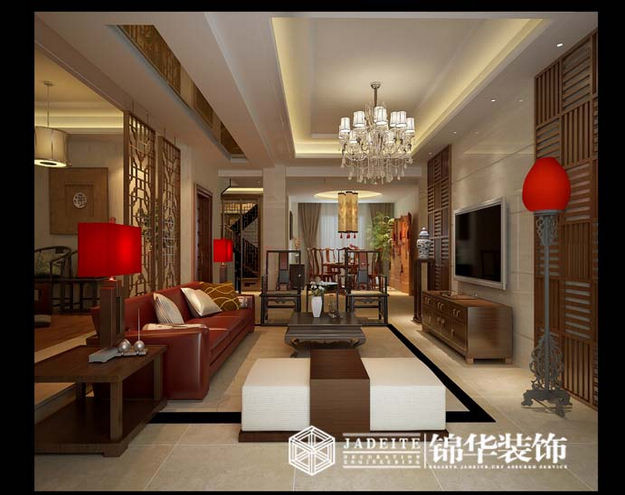 东方韵味装修-大户型-新中式