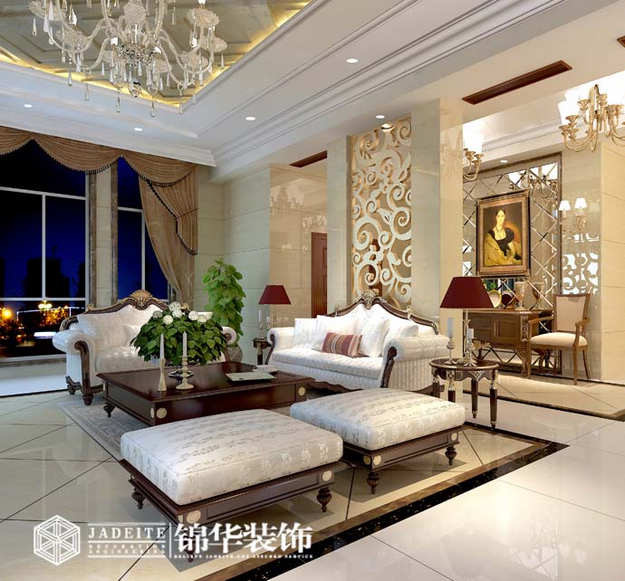 贵族气息装修-大户型-简欧