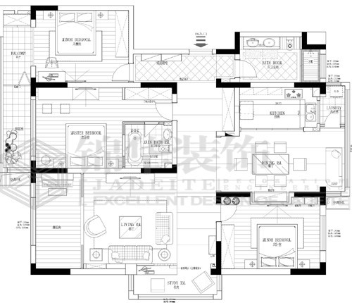 濠河经典（最新作品）装修-大户型-简欧