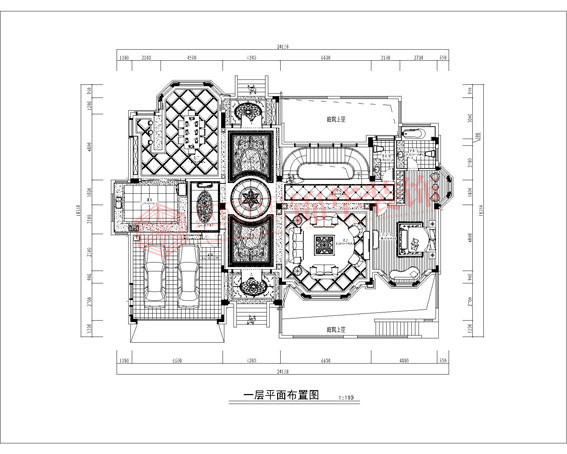 平湖城780平欧式风格效果图 装修-别墅-简欧