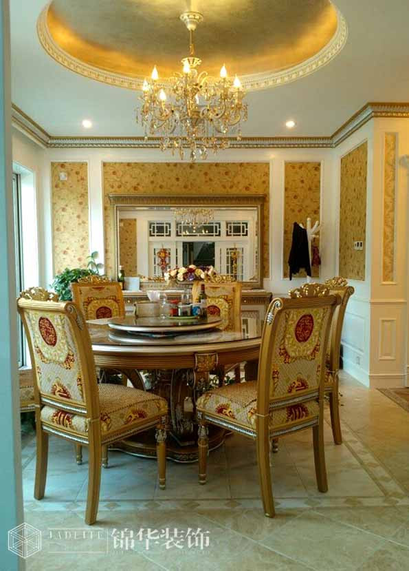 中堂院墅欧式风格实景图装修-别墅-欧式古典-无