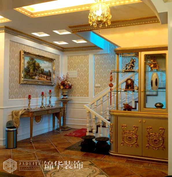 中堂院墅欧式风格实景图装修-别墅-欧式古典