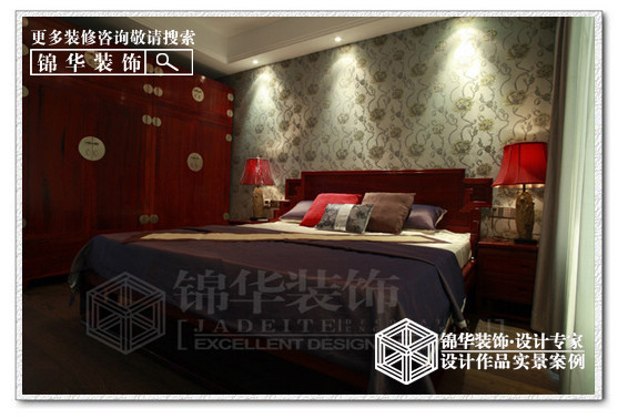 中南七星花园两套打通作品装修-大户型-新中式