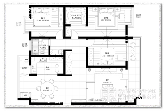 苏建阳光新城装修-三室一厅-现代简约
