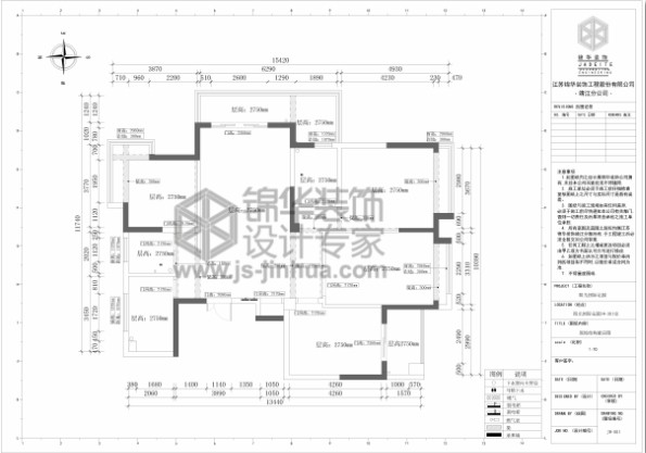 靖江阳光国际一期158平米法式风格效果图装修-大户型-欧式古典