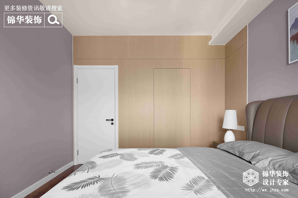 现代简约-三室两厅-115平-卧室-装修效果实景图