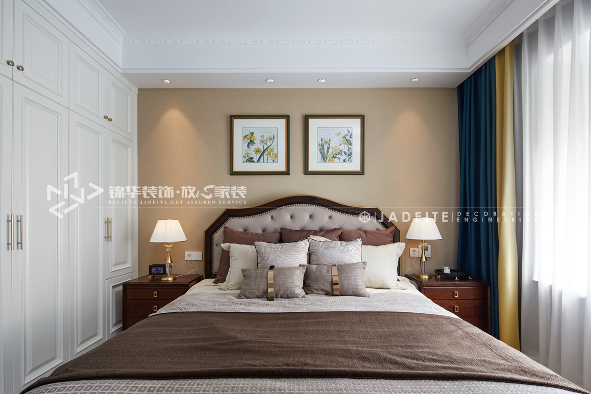 美式轻奢-雅居乐-四室两厅-142平-装修实景效果图装修-四室两厅-简美