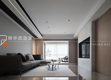 现代简约-汇金国际公寓-大平层-240平-装修实景