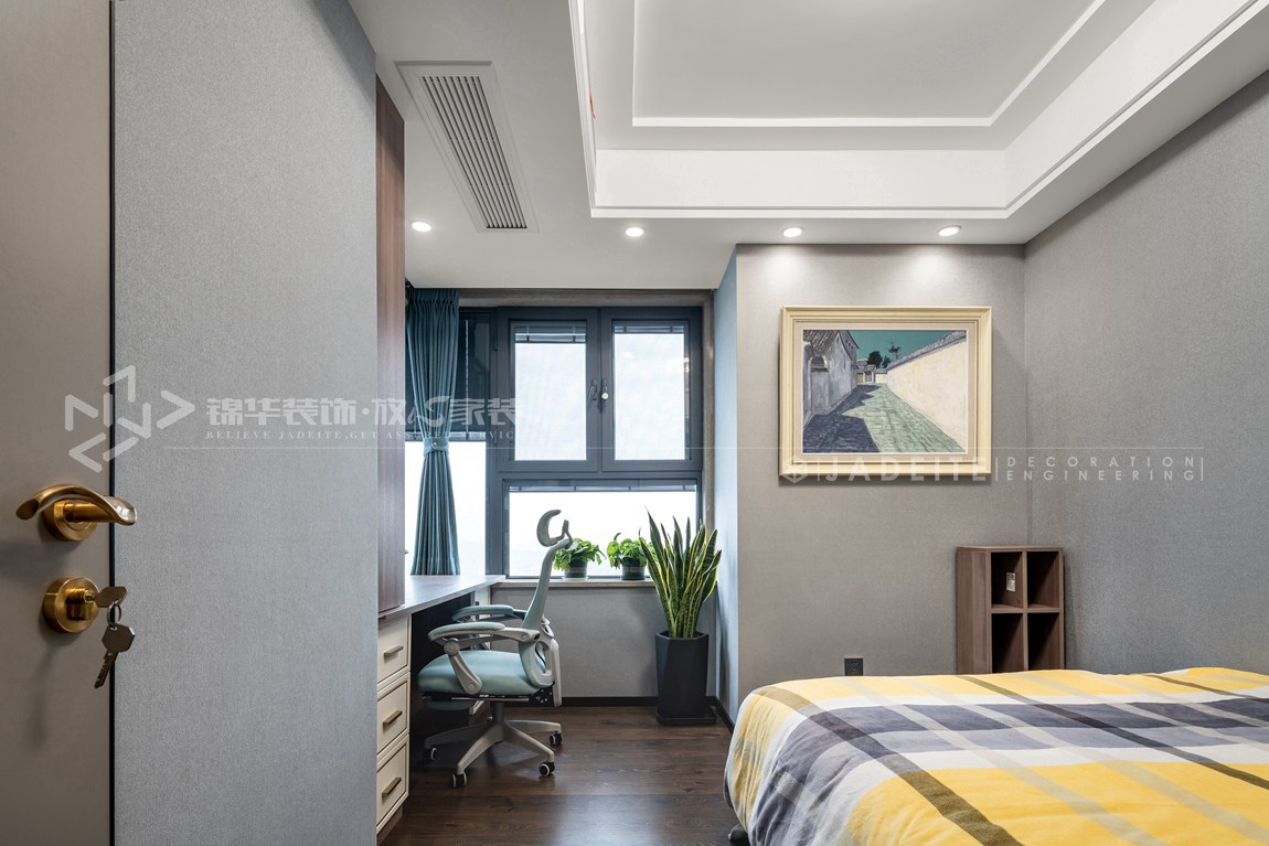 现代风格-银江国际-三室两厅-136平-装修实景效果图   