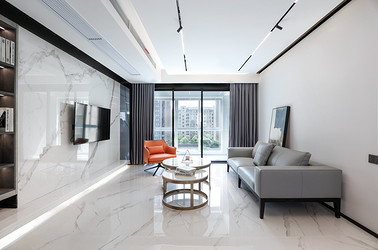 现代风格-瑷颐湾-三室两厅-140平-装修实景效果图