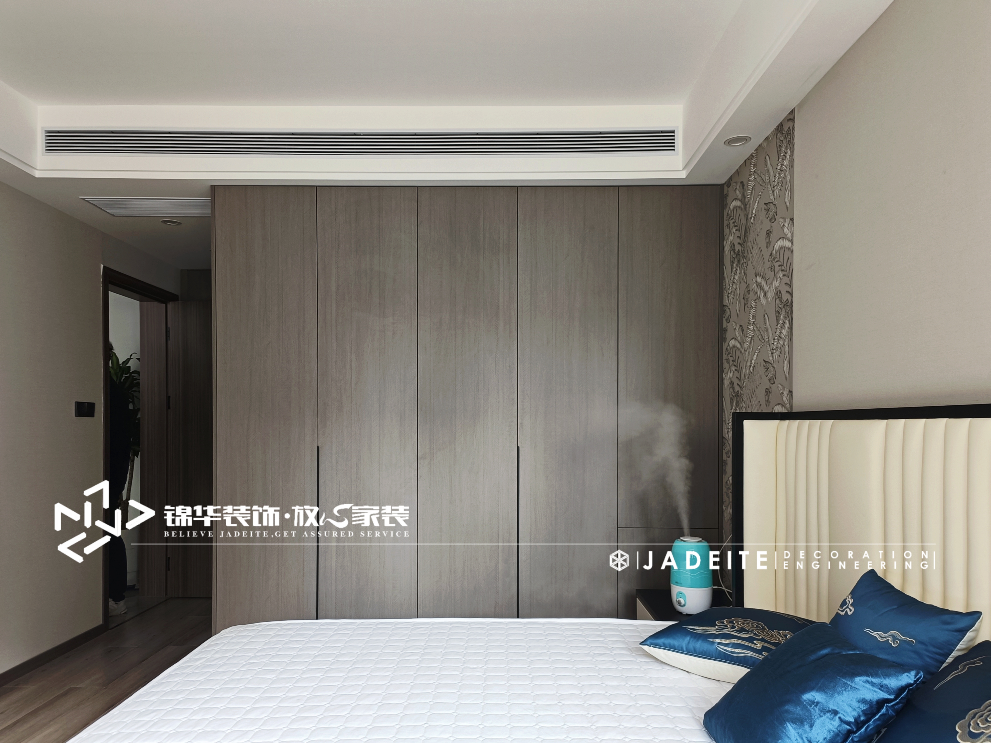 新中式风格-铂悦时代-三室两厅-128平-装修实景图装修-三室两厅-新中式