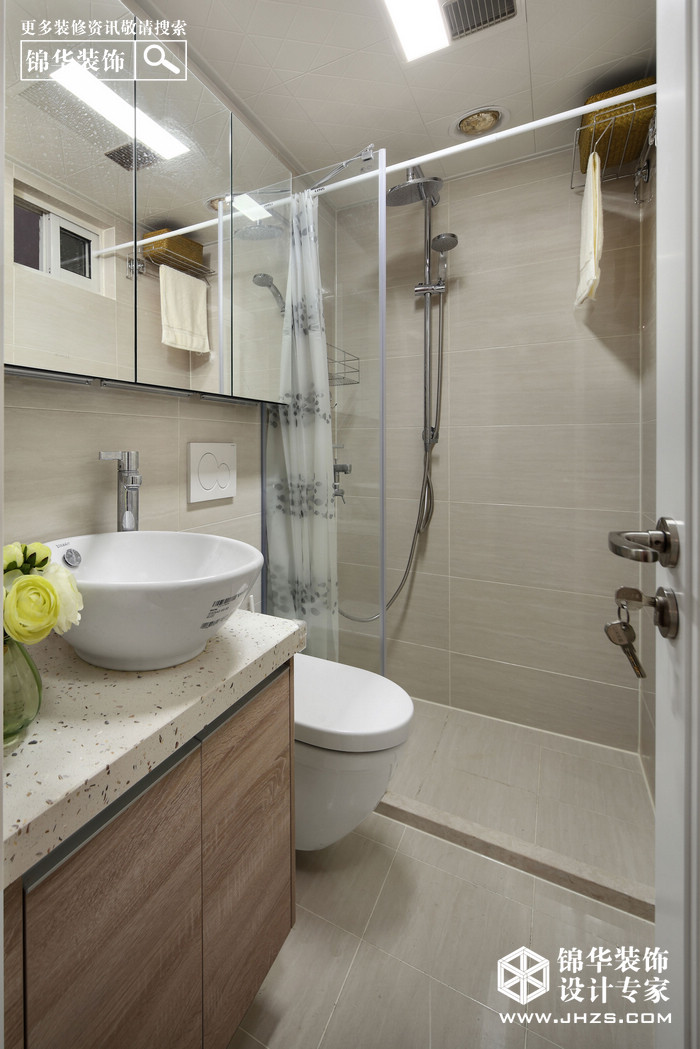 現代簡約-網巾市小區-兩室一廳-45平米裝修-兩室一廳-現代簡約