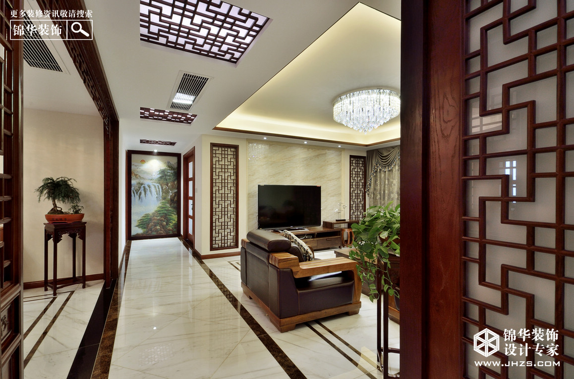 新中式-保利香槟国际-四室两厅-170平米装修-四室两厅-新中式