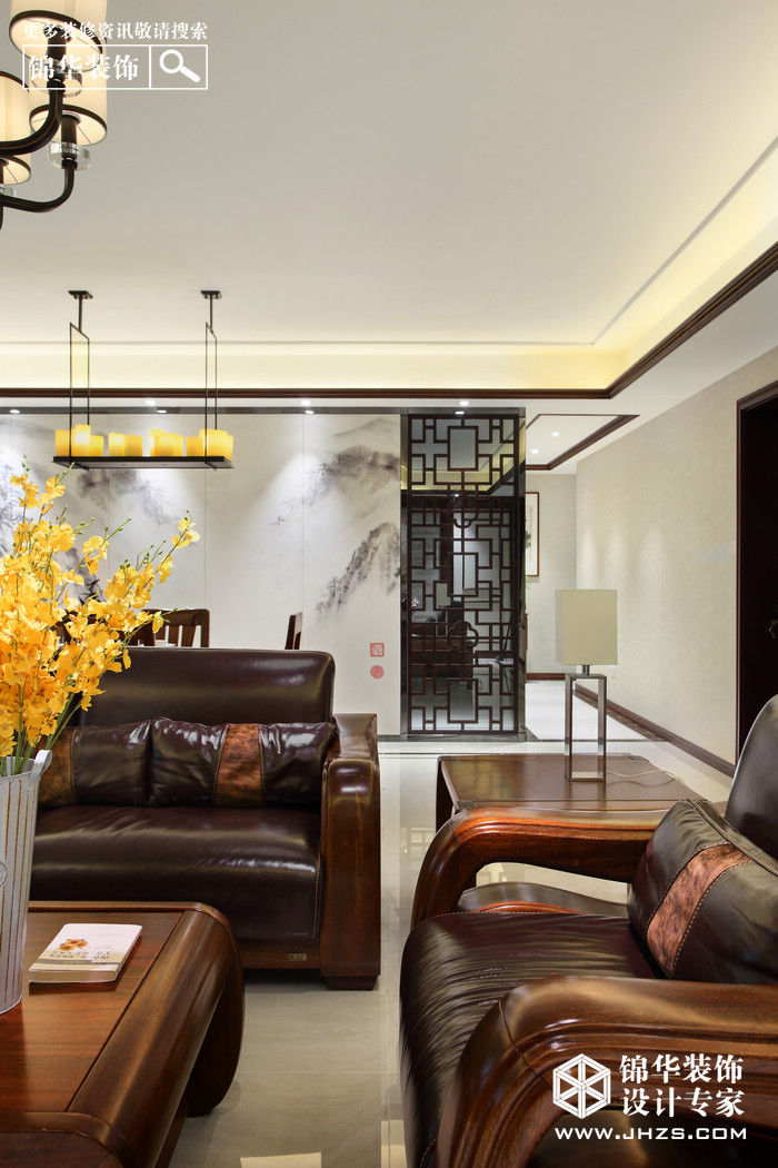 新中式-明月天珑湾-四室两厅-186平米装修-四室两厅-新中式