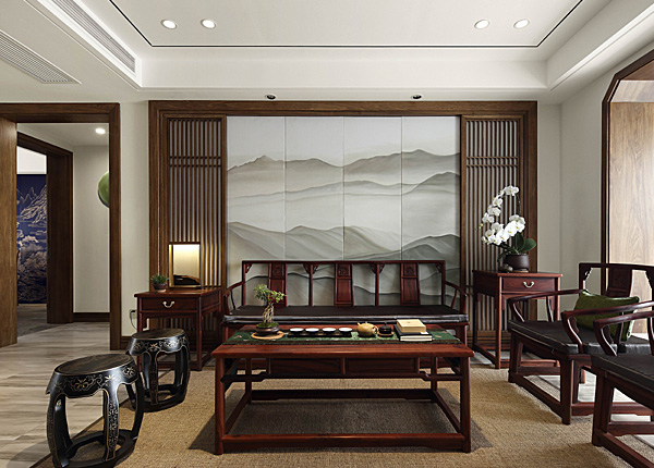 新中式-雅居乐滨江国际-四室两厅-195平米
