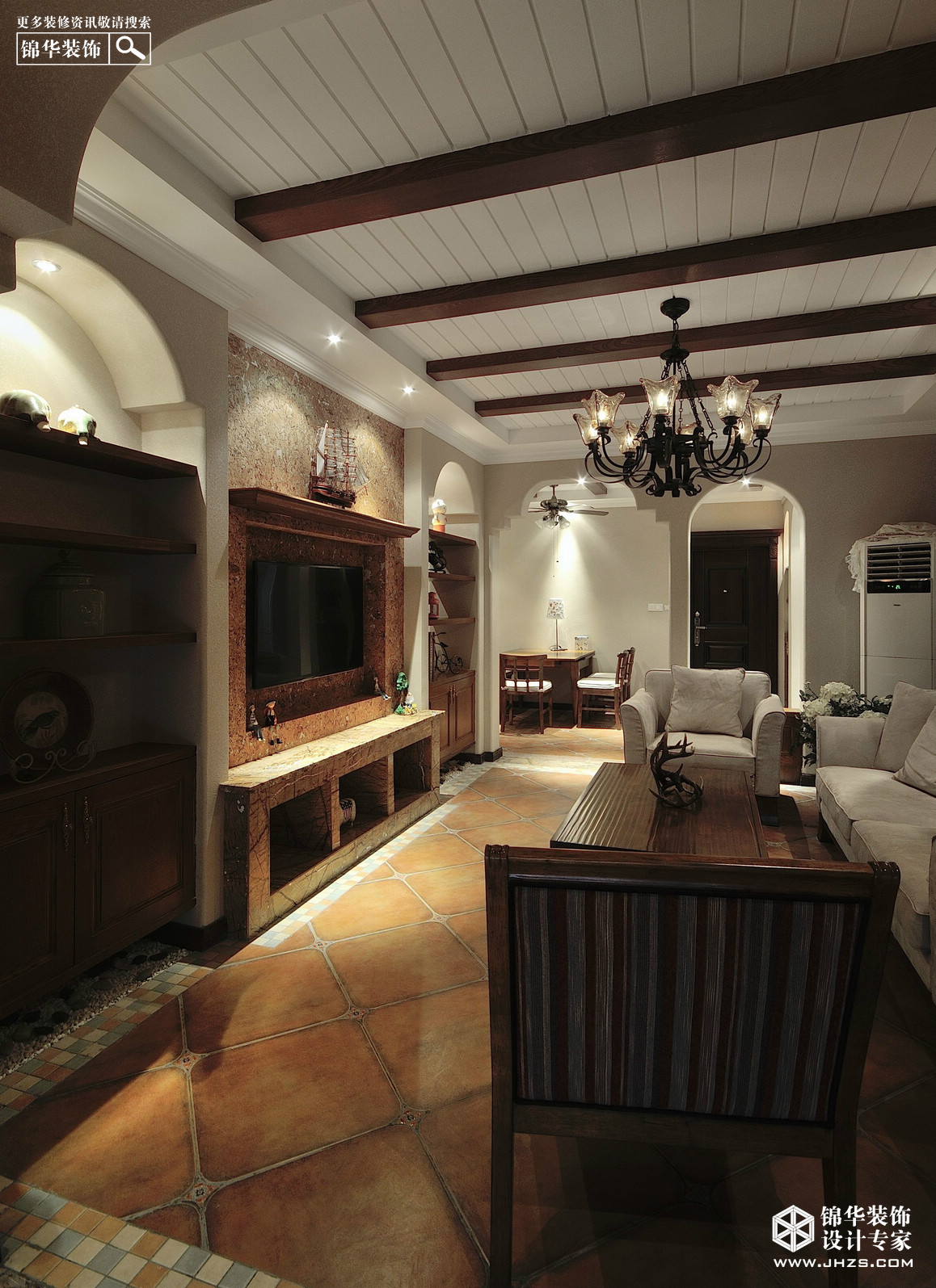 欧式古典-橡树湾-三室两厅-140平米装修-三室两厅-欧式古典