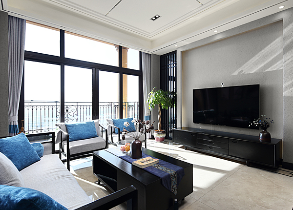 新中式-雅居乐滨江花园-四室两厅-228平米