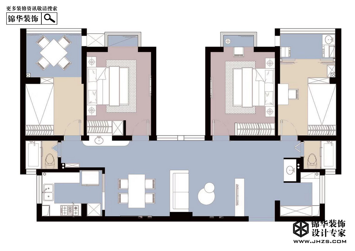 北欧-燕归苑-四室两厅-145平米装修-四室两厅-北欧