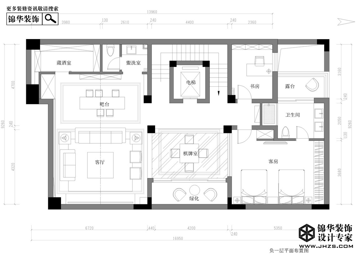 新中式-长乐渡-别墅-500平米装修-别墅-新中式