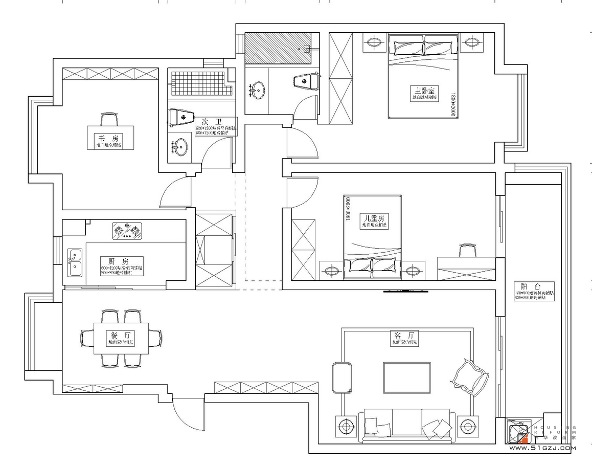 現代輕奢-清竹園-三室兩廳-129㎡裝修-三室兩廳-現代簡約