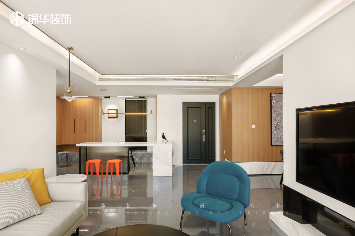 現代簡約-火瓦巷-兩室兩廳-80㎡裝修-兩室兩廳-現代簡約