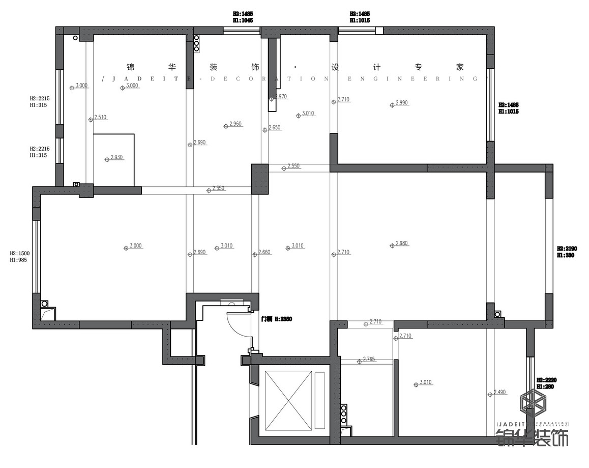 現代-華新城-三室兩廳-185㎡裝修-三室兩廳-現代簡約