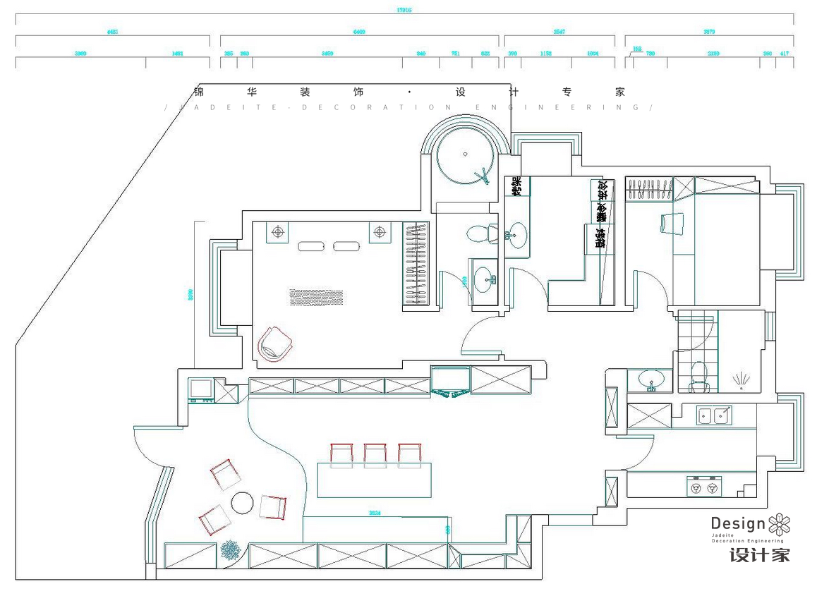 現代簡約-珍珠泉9號-三室兩廳-107㎡裝修-三室兩廳-現代簡約