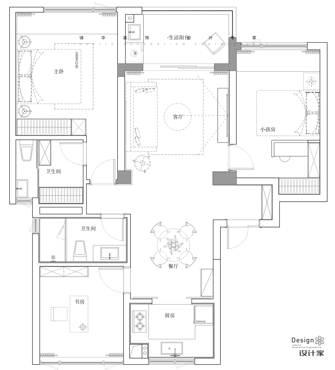 現(xiàn)代簡約-銀城東苑-三室兩廳-110㎡裝修-三室兩廳-現(xiàn)代簡約