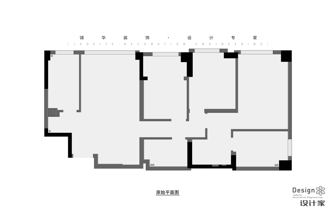 極簡-綠地-三室兩廳-150㎡裝修-三室兩廳-極簡