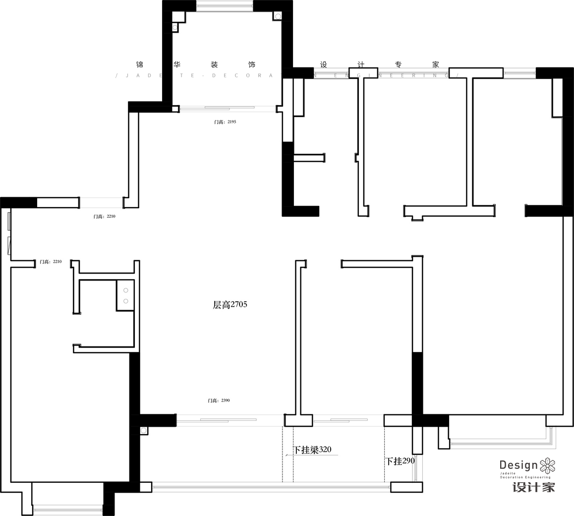 法式-熙元府-三室兩廳-142㎡裝修-三室兩廳-法式