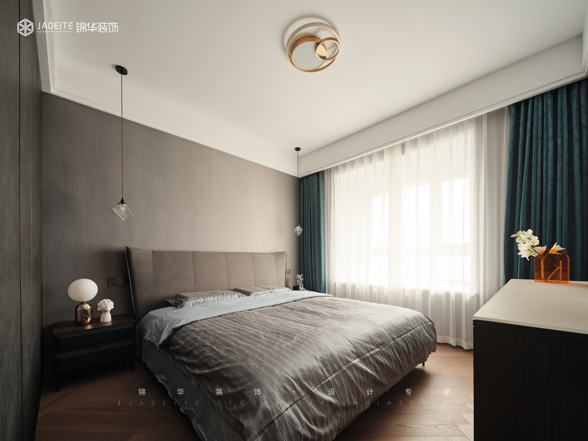 輕奢-金陵灣-三室兩廳-122㎡裝修-三室兩廳-輕奢