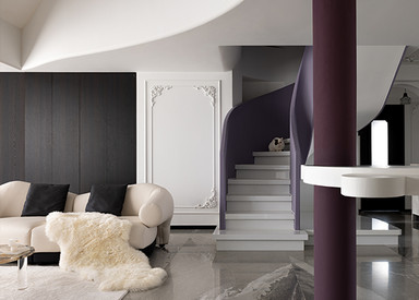 轻奢-中南聆江阁-三室两厅-117㎡