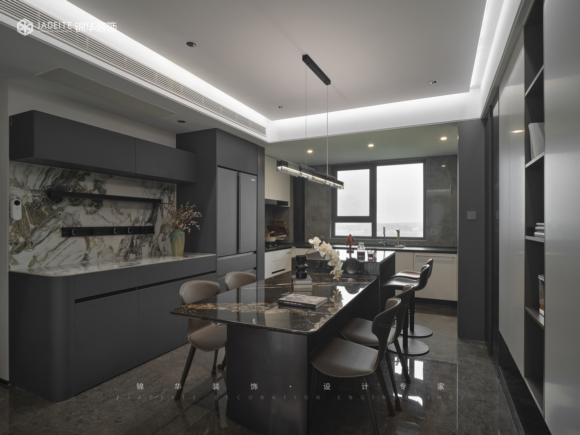 意式极简-水沐和瑞园-三室两厅-142㎡装修-三室两厅-现代简约