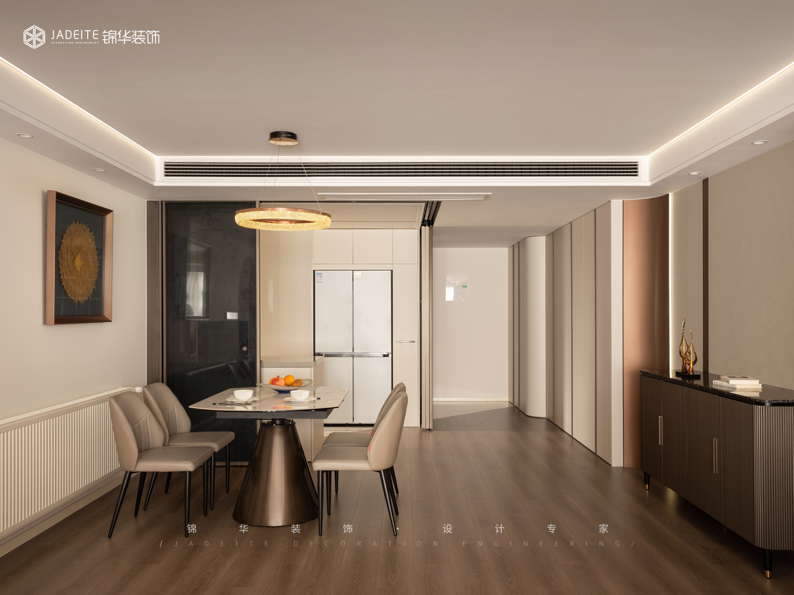 現代輕奢-天安國際-三室兩廳-150㎡裝修-三室兩廳-輕奢