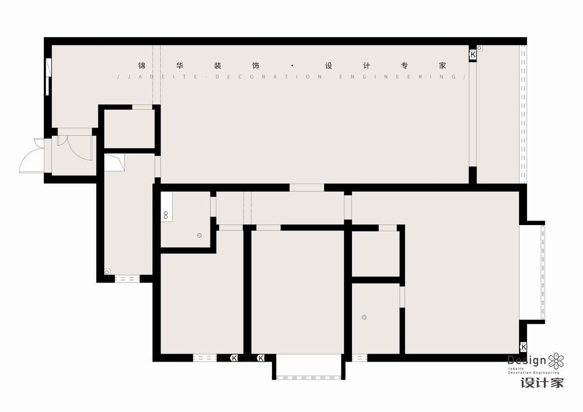 現代輕奢-天安國際-三室兩廳-150㎡裝修-三室兩廳-輕奢
