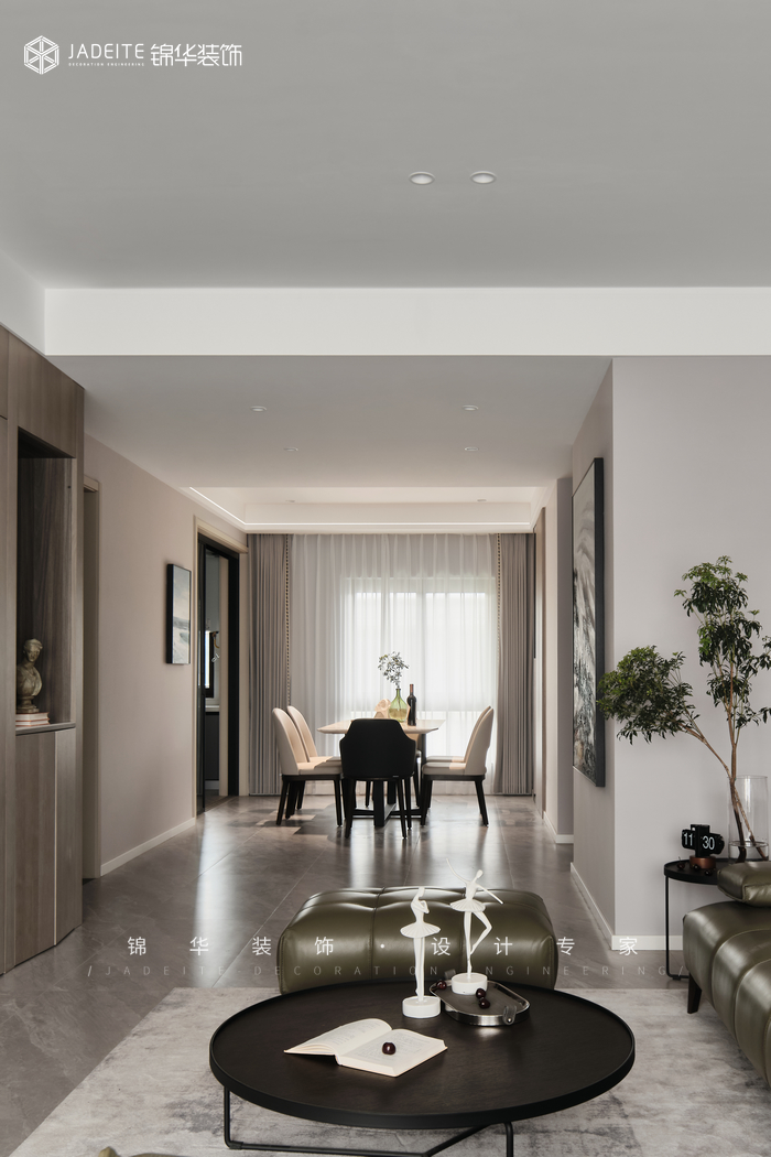 現代簡約-云棲玫瑰園 -大戶型-148㎡裝修-兩室一廳-現代簡約