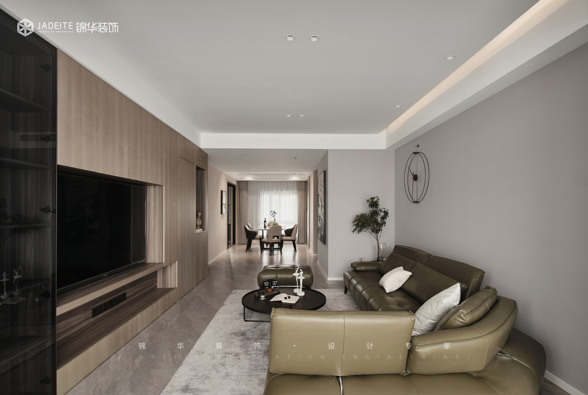 現代簡約-云棲玫瑰園 -大戶型-148㎡裝修-兩室一廳-現代簡約