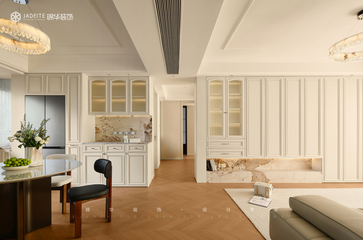 法式-萊蒙水榭春天-三室兩廳-125㎡裝修-三室兩廳-法式