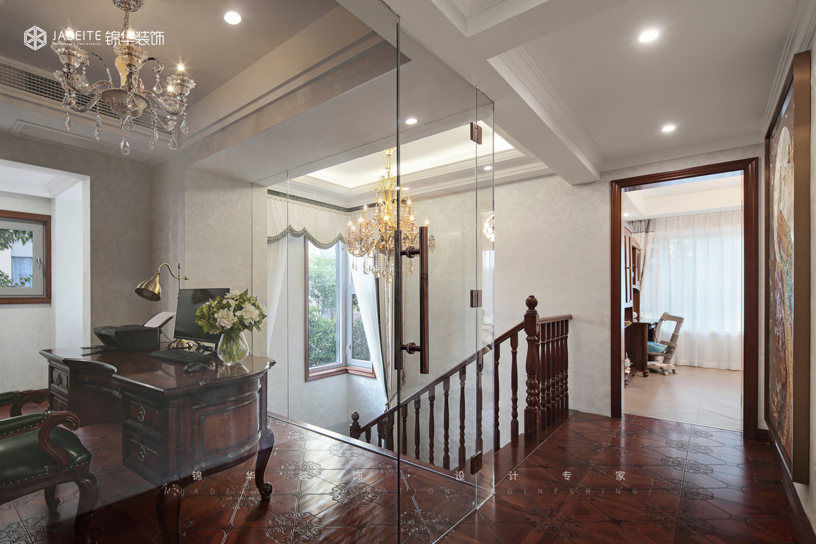 美式-漣城-別墅-350㎡裝修-別墅-簡美