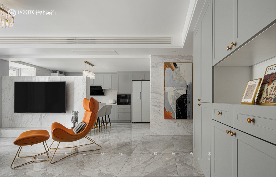 輕奢-一品嘉園-三室兩廳-136㎡裝修-三室兩廳-輕奢