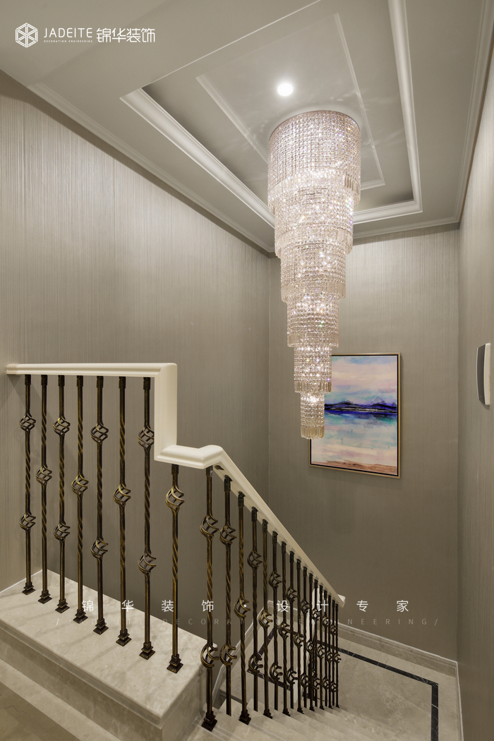 美式-長島觀瀾-別墅-290㎡裝修-別墅-簡美