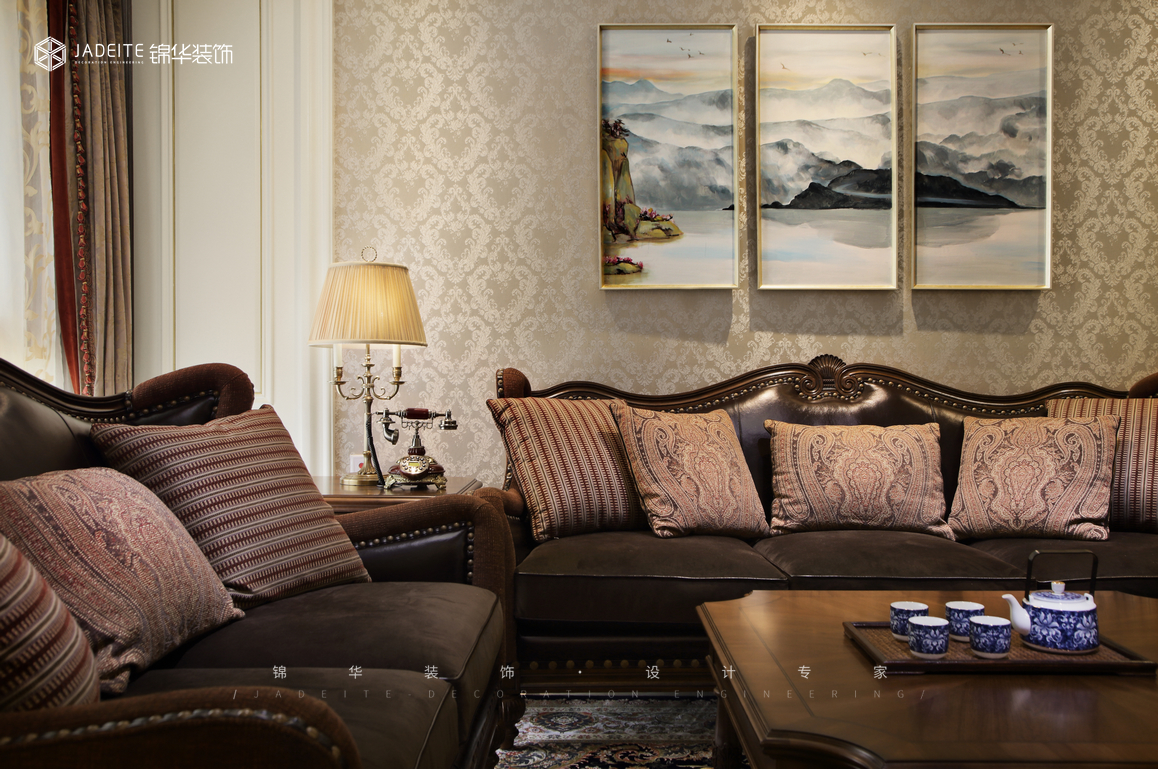 美式-長島觀瀾-別墅-290㎡裝修-別墅-簡美