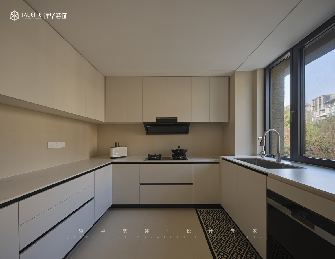 奶油極簡-熙龍山苑-復式-300㎡裝修-躍層復式-極簡