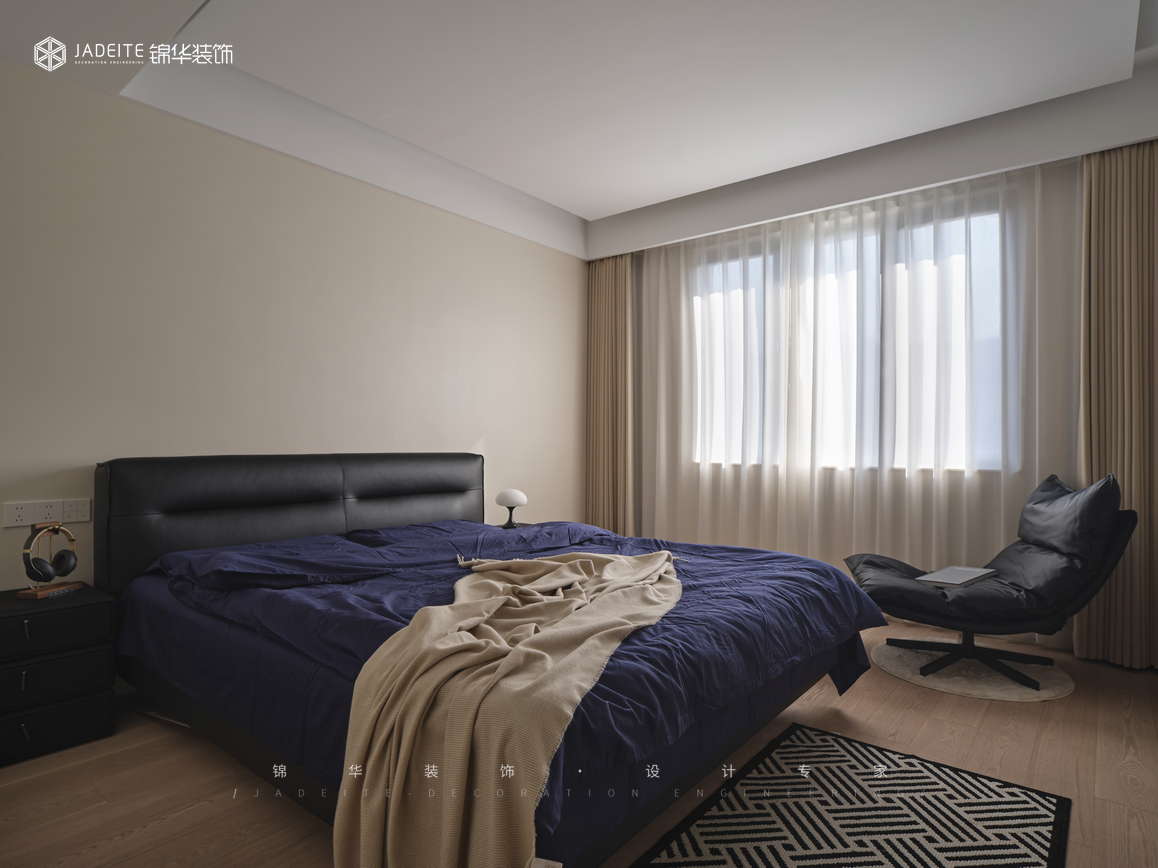 奶油極簡-熙龍山苑-復式-300㎡裝修-躍層復式-極簡