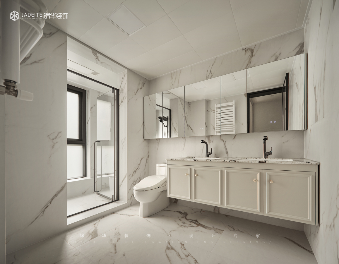 法式-保利香檳國際-三室兩廳-180㎡裝修-三室兩廳-法式