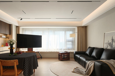 奶油風(fēng)-都會四季-三室一廳-119㎡