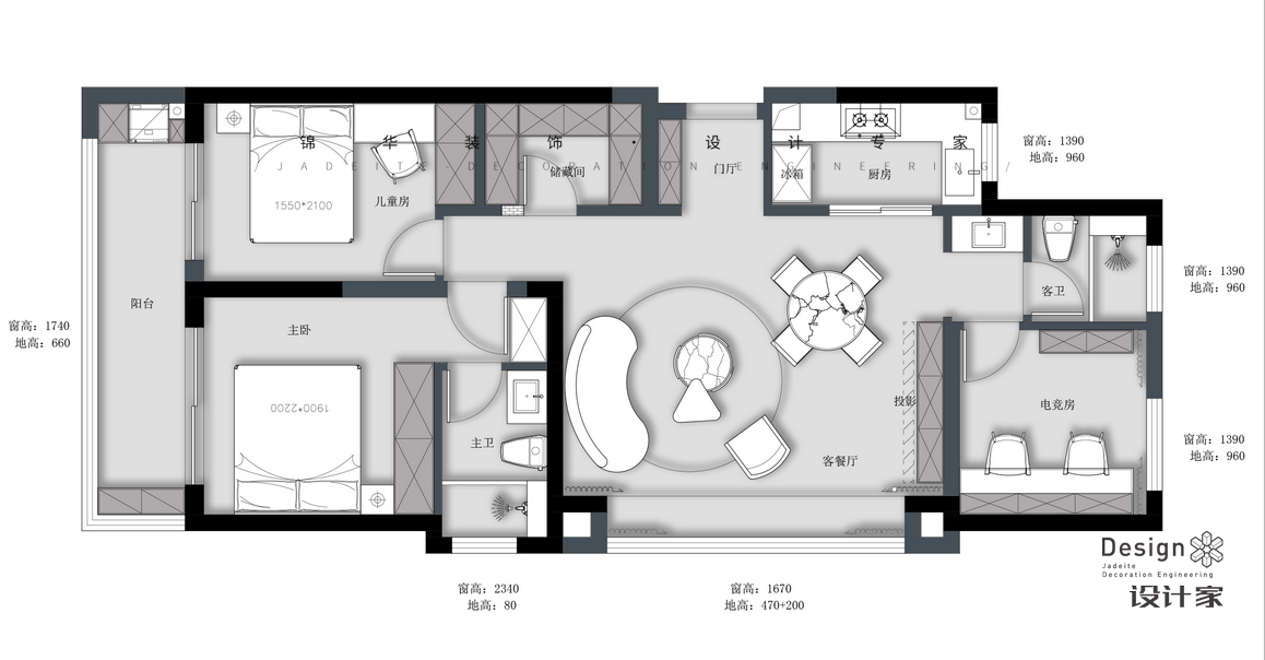 奶油風(fēng)-都會(huì)四季-三室一廳-119㎡裝修-三室一廳-現(xiàn)代簡約