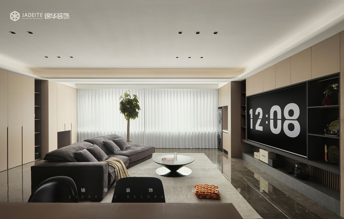 现代简约-凤栖潮鸣-四室两厅-160㎡装修-四室两厅-现代简约