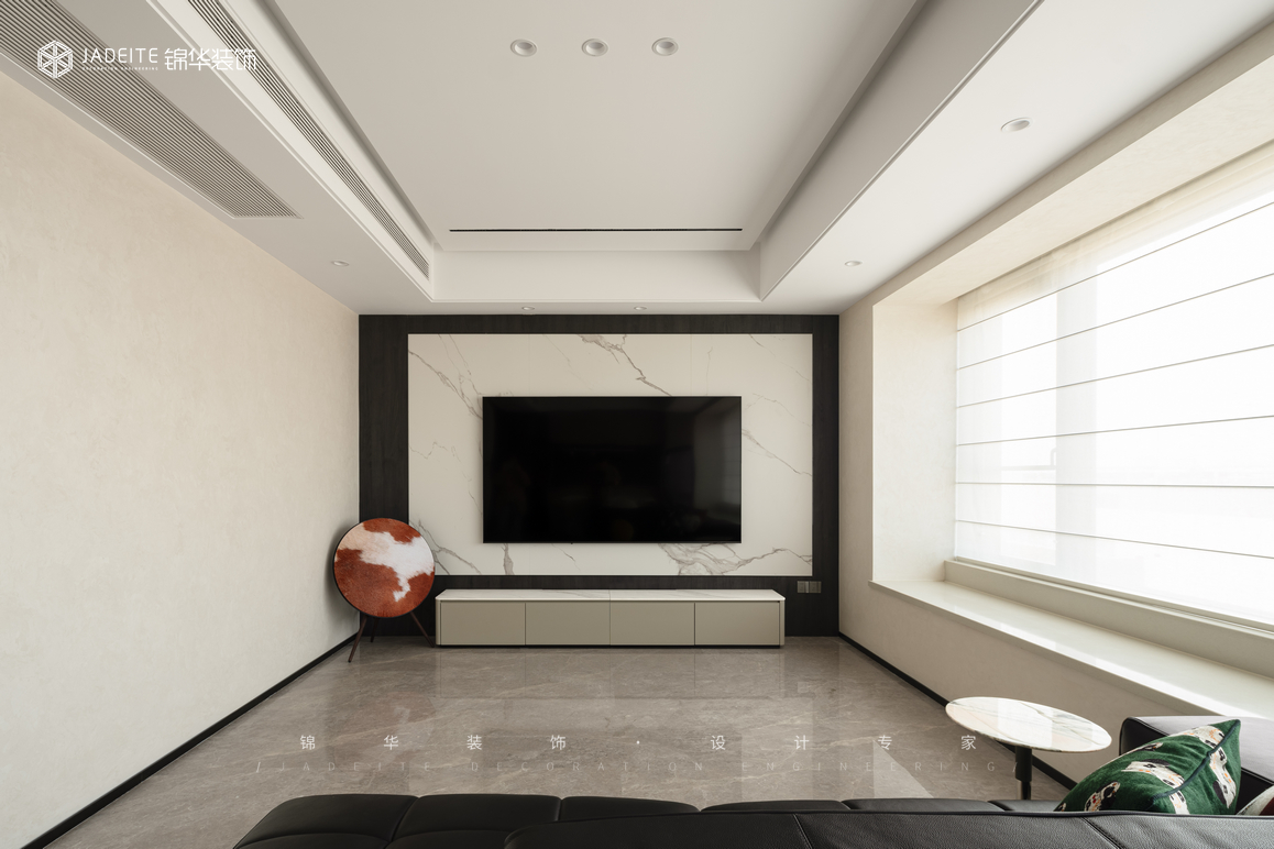 现代简约-金陵中心-三室两厅-139㎡装修-三室两厅-现代简约