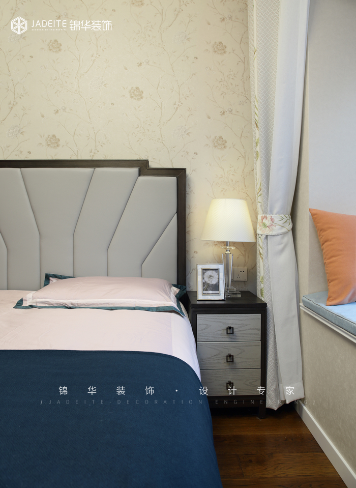 美式輕奢-世貿(mào)榮里-三室一廳-89㎡裝修-三室一廳-美式田園